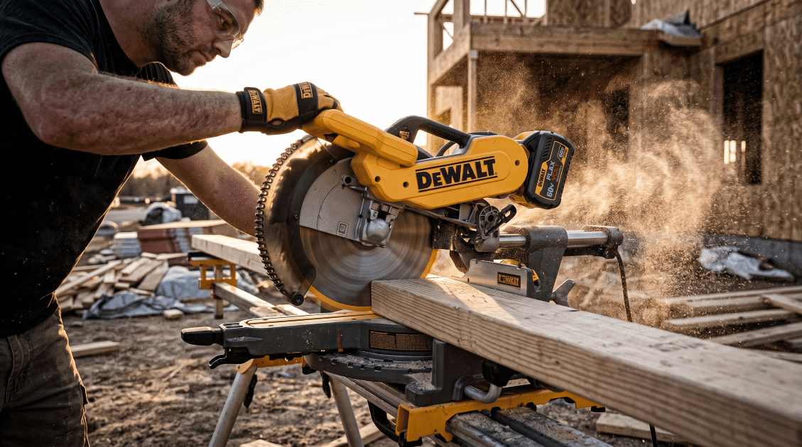 Tool Review:DeWalt 60V MAX 12″ Sliding Miter Saw (DCS781)